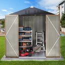 VITESSE Outdoor Storage Metal Shed House with Single Lockable Door