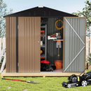 VITESSE Outdoor Storage Metal Shed House with Single Lockable Door