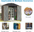 VITESSE Outdoor Storage Metal Shed House with Single Lockable Door