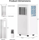 Vitesse Portable Air Conditioners with Remote Control