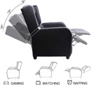 Vitesse Racing Style Single Gaming Recliner & Sofa, Theater Seat VGR02 Vitesse Home