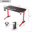 Vitesse T-Shaped Esport PC Gaming Desk, Ergonomic Office Computer Table TD01 Vitesse Home