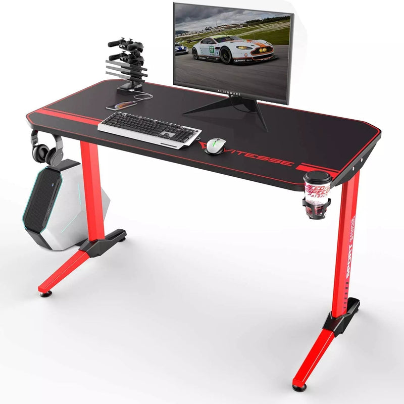 Vitesse T-Shaped Esport PC Gaming Desk, Ergonomic Office Computer Table TD01 Vitesse Home