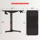 Vitesse T-Shaped Esport PC Gaming Desk, Ergonomic Office Computer Table TD01 Vitesse Home