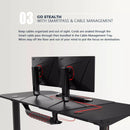 Vitesse T-Shaped Esport PC Gaming Desk, Ergonomic Office Computer Table TD01 Vitesse Home