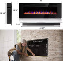 Vitesse Ultra-Thin Wall Mounted Electric Fireplace