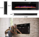Vitesse Ultra-Thin Wall Mounted Electric Fireplace