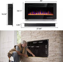 Vitesse Ultra-Thin Wall Mounted Electric Fireplace