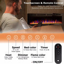 Vitesse Ultra-Thin Wall Mounted Electric Fireplace