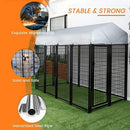 Waleaf 8x4x6 FT Outdoor Dog Kennel for Large Dogs