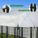 Waleaf 8x4x6 FT Outdoor Dog Kennel for Large Dogs