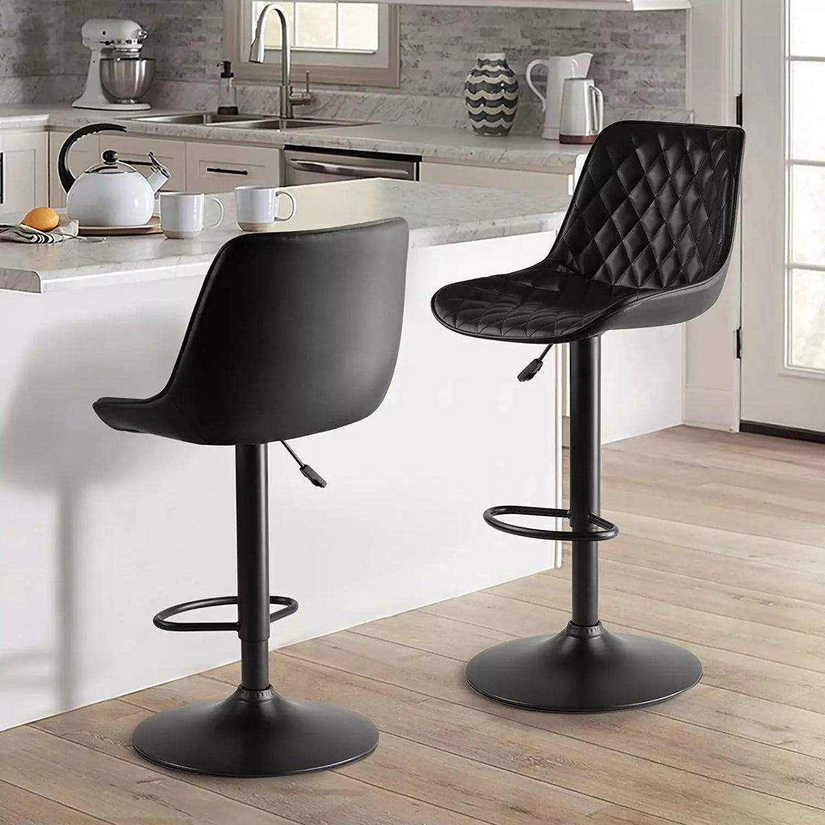 Waleaf Bar Stools Set of 2,Counter Heigh Faux Leather Waleaf Bar Stools Set of 2,Counter Heigh Faux Leather