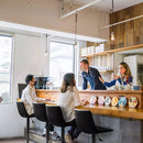 Waleaf Height-Adjustable Swivel Armless Bar Stools, 350 LBS, Set of 2 