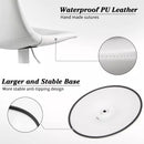 Waleaf Height-Adjustable Swivel Armless Bar Stools, 350 LBS, Set of 2 