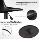 Waleaf Height-Adjustable Swivel Armless Bar Stools, 350 LBS, Set of 2 