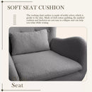 Waleaf Rocking Chair Nursery Rocker Teddy Upholstered Rocking Chair 