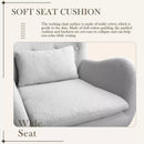 Waleaf Rocking Chair Nursery Rocker Teddy Upholstered Rocking Chair 