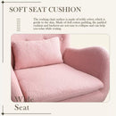 Waleaf Rocking Chair Nursery Rocker Teddy Upholstered Rocking Chair 